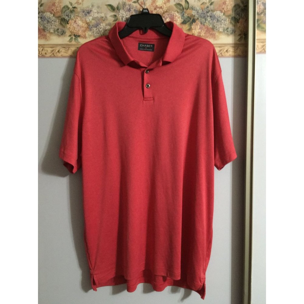 Chase 54 XL Red Casual Business Golf Athleisure Polo Shirt